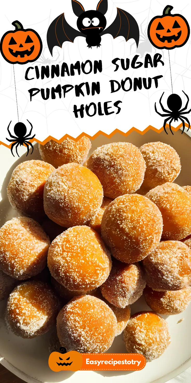 Cinnamon Sugar Pumpkin Donut Holes Recipe