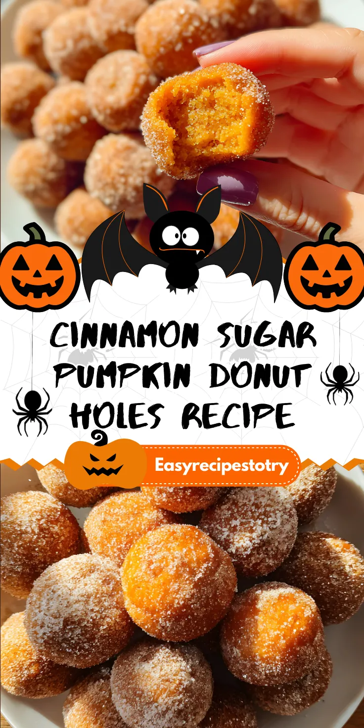 Cinnamon Sugar Pumpkin Donut Holes