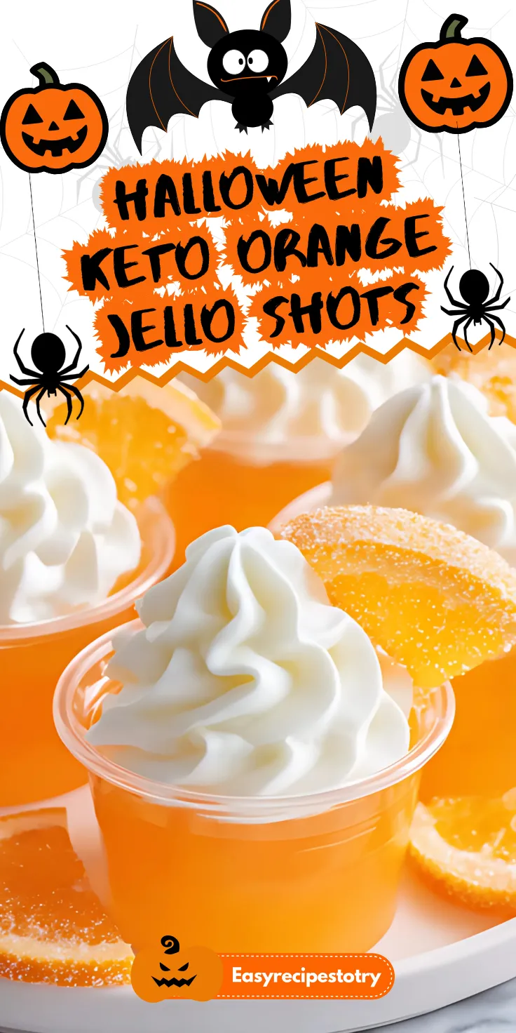HALLOWEEN Keto Orange Jello Shots RECIPE