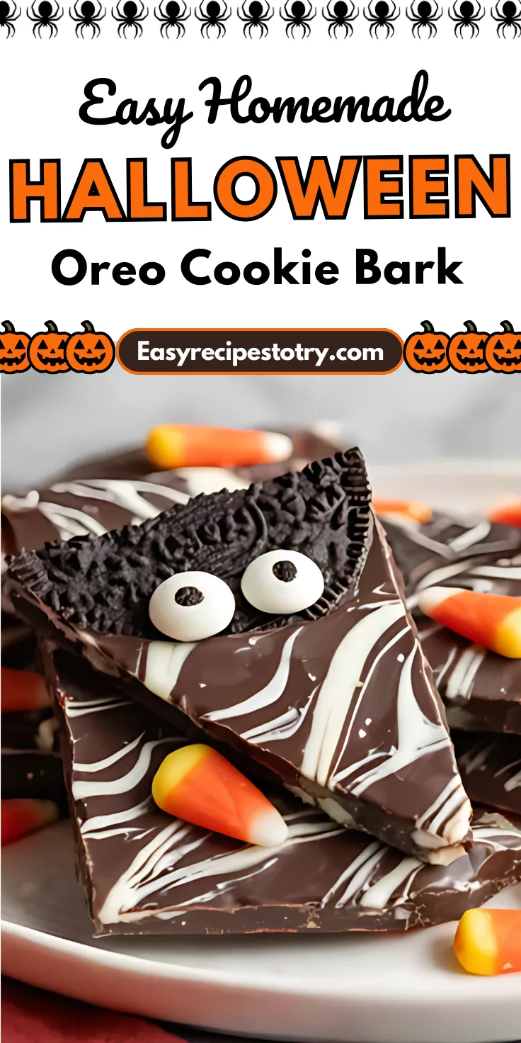 Halloween Oreo cookie Bark