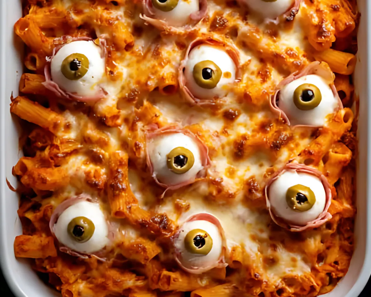 Halloween spooky pasta