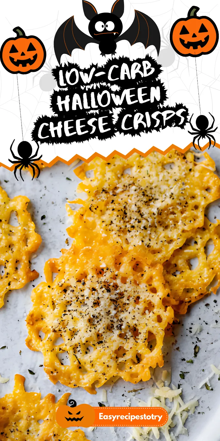 Low-Carb Halloween Cheese Crisps