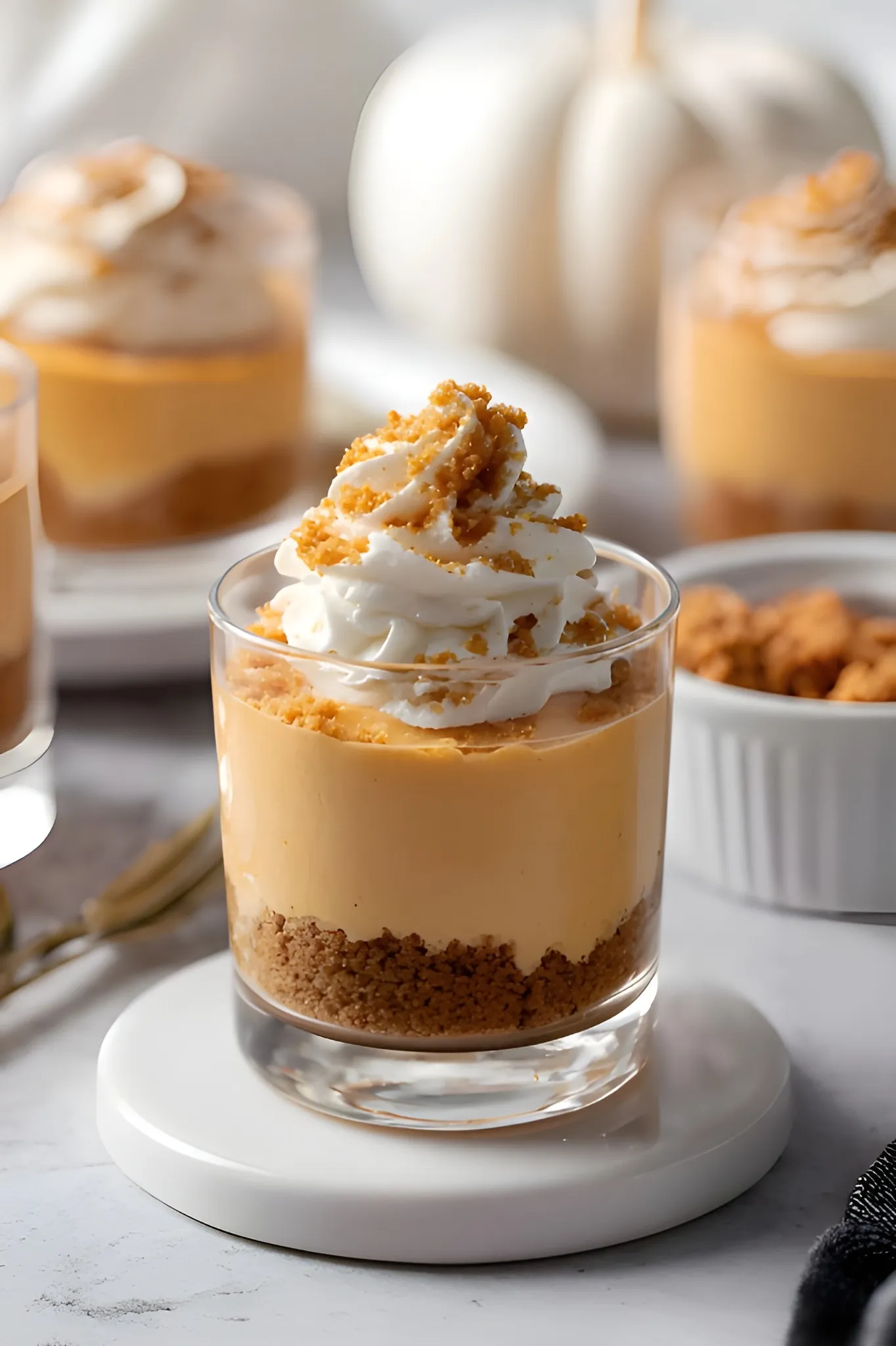 Mini pumpkin cheesecake