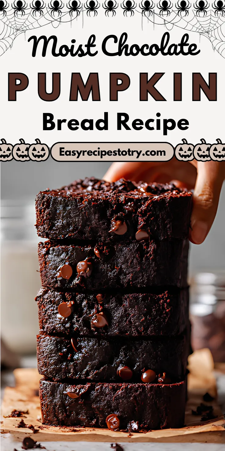 Moist Chocolate Pumpkin Bread recipe