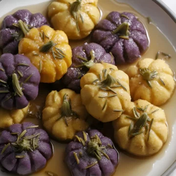 Potato pumpkins in sauce