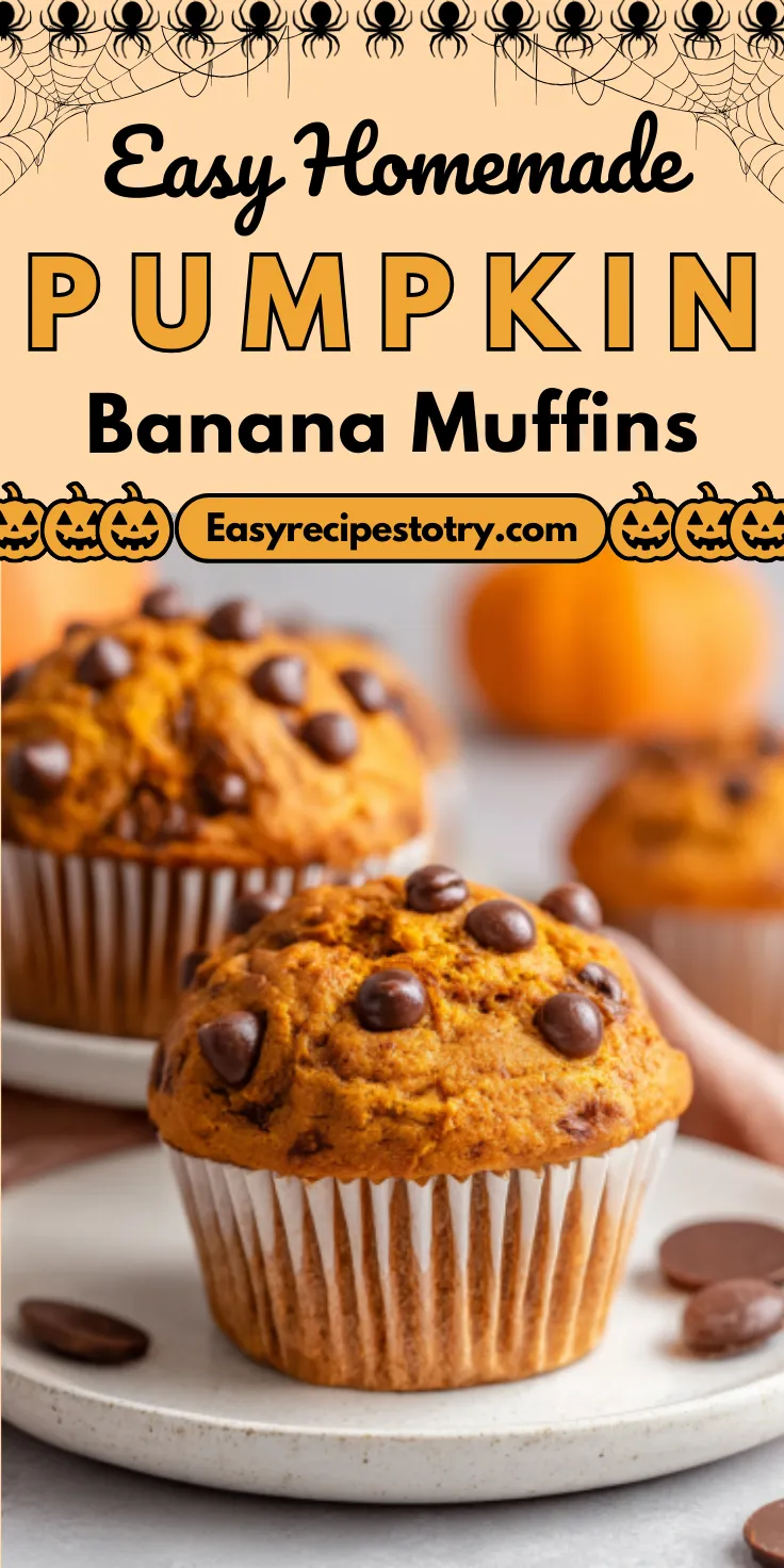 Pumpkin Banana Muffins recipe