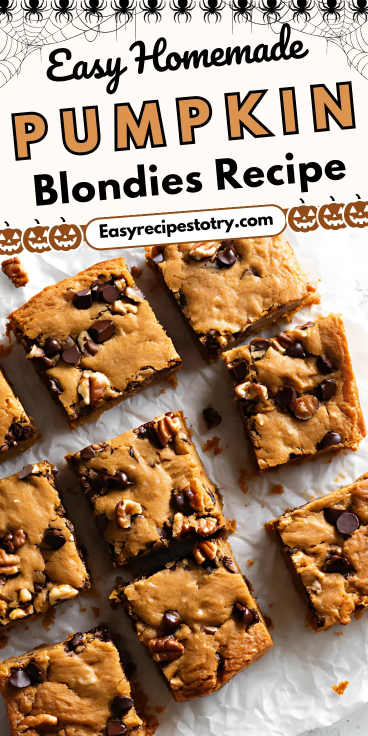 Pumpkin Blondies recipe