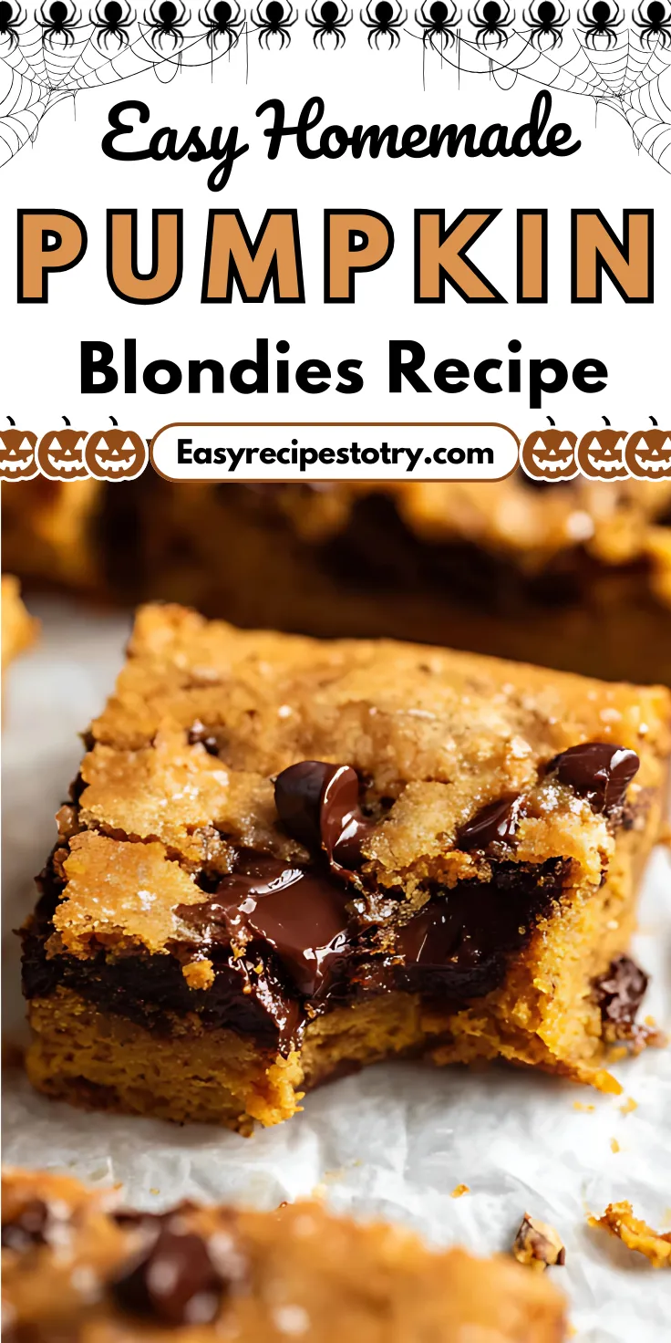 Pumpkin Blondies
