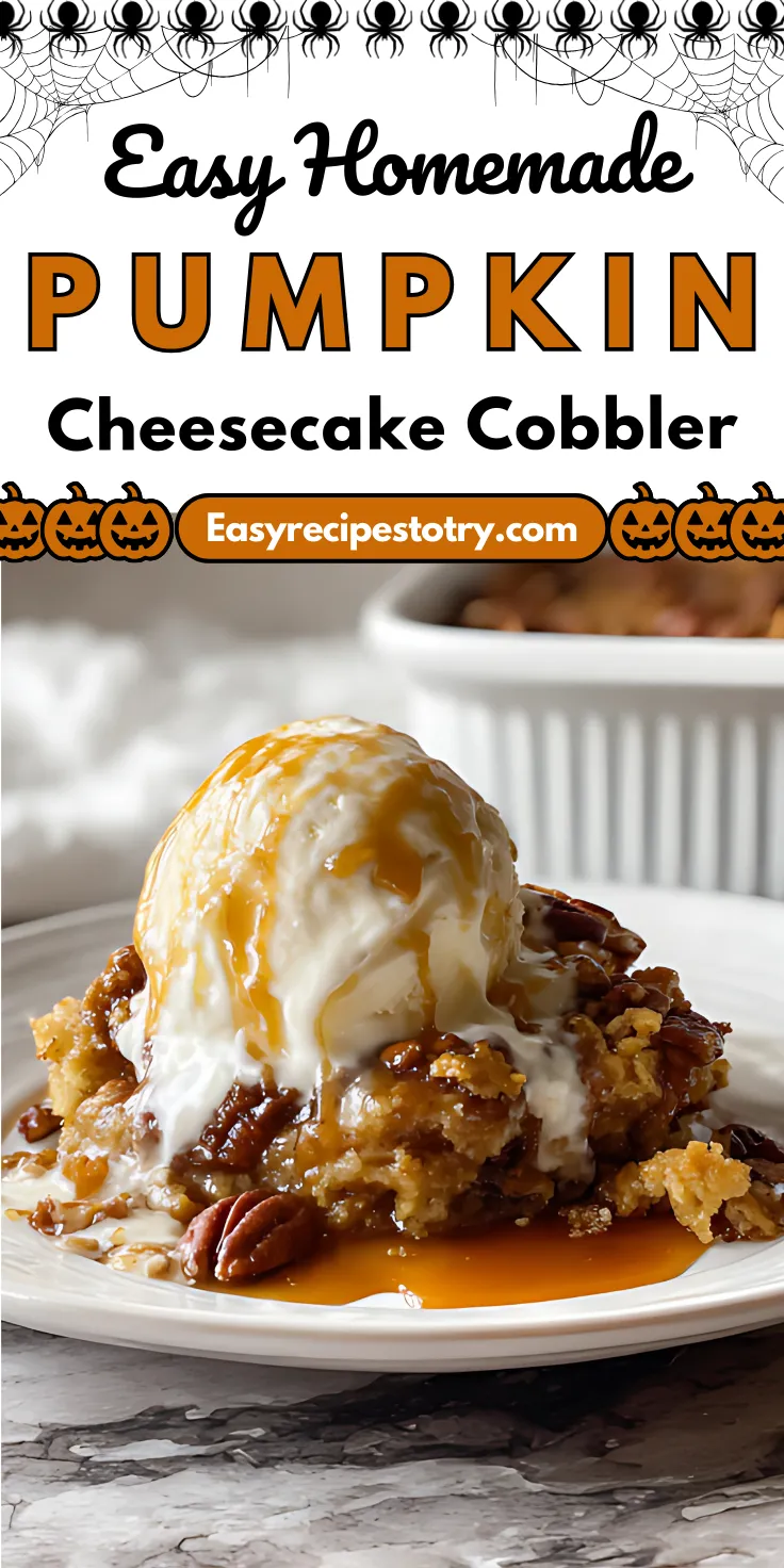 Pumpkin Cheesecake Cobbler