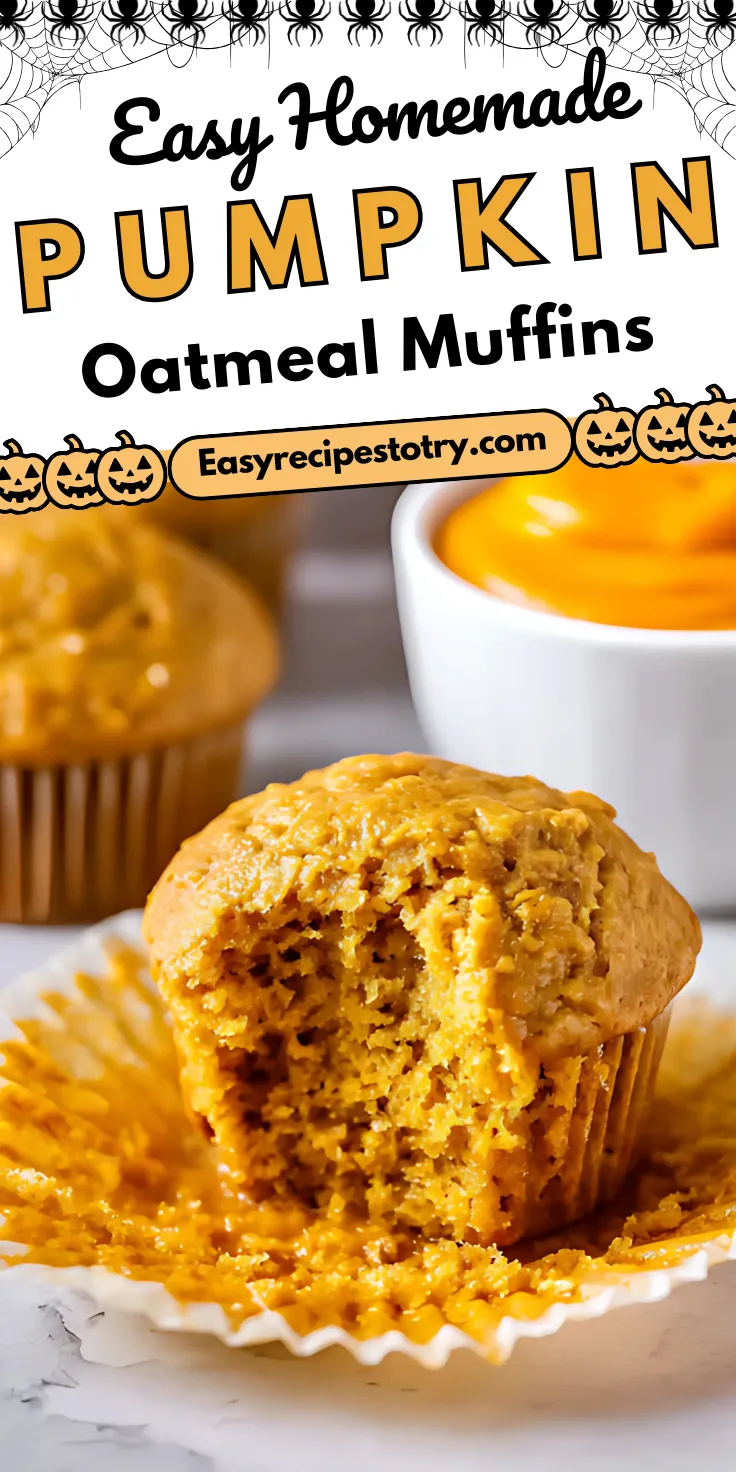 Pumpkin Oatmeal Muffins recipe