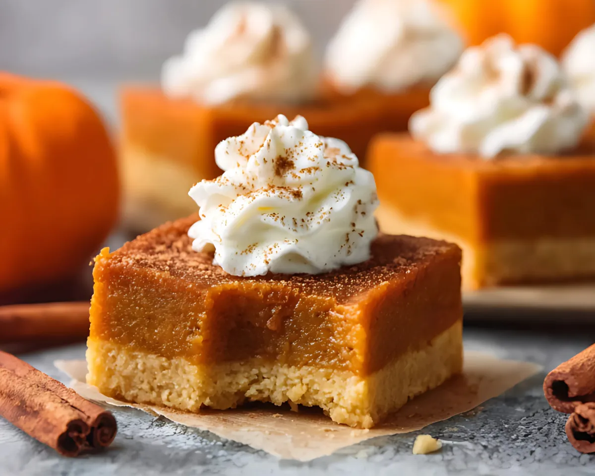 Pumpkin bar bite taken