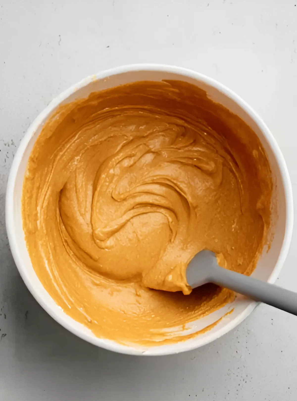 Pumpkin batter mixing