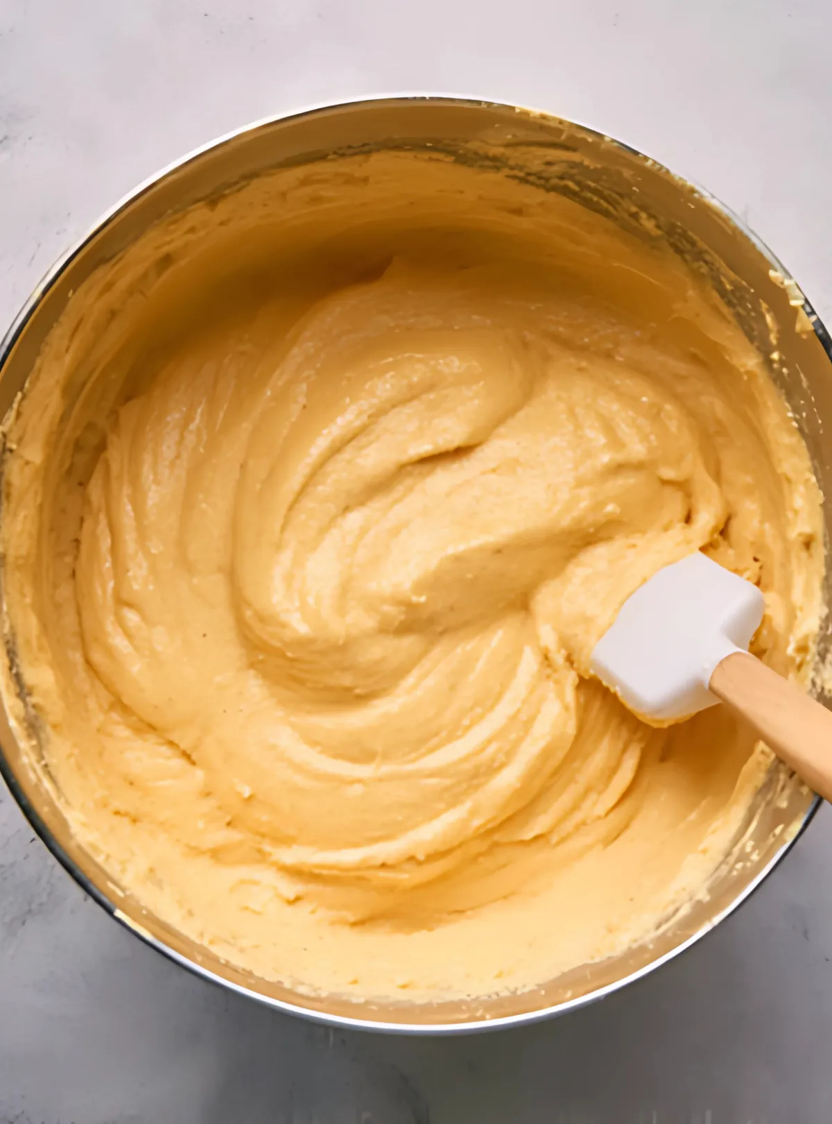 Pumpkin cheesecake batter bowl