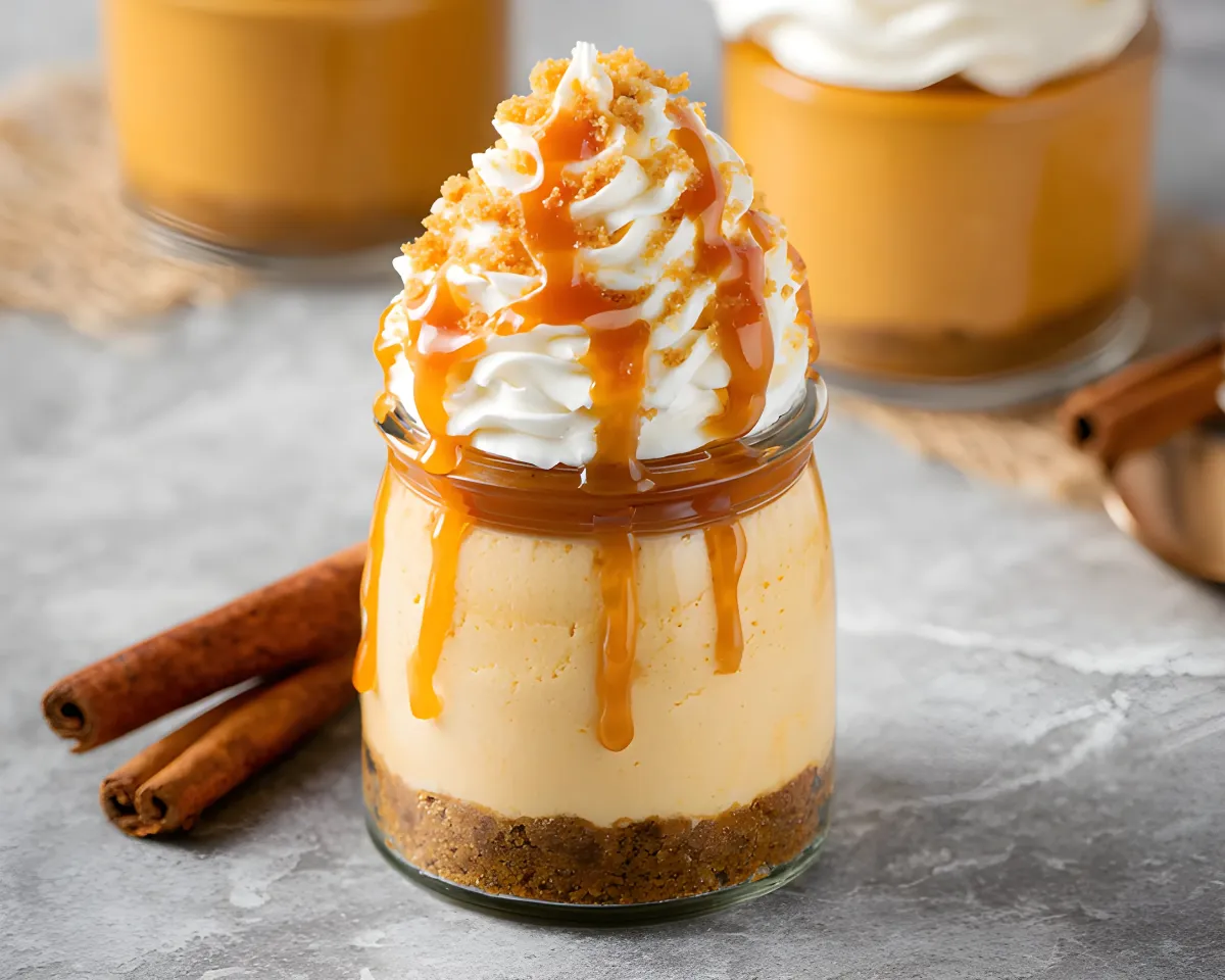 Pumpkin jar caramel drizzle