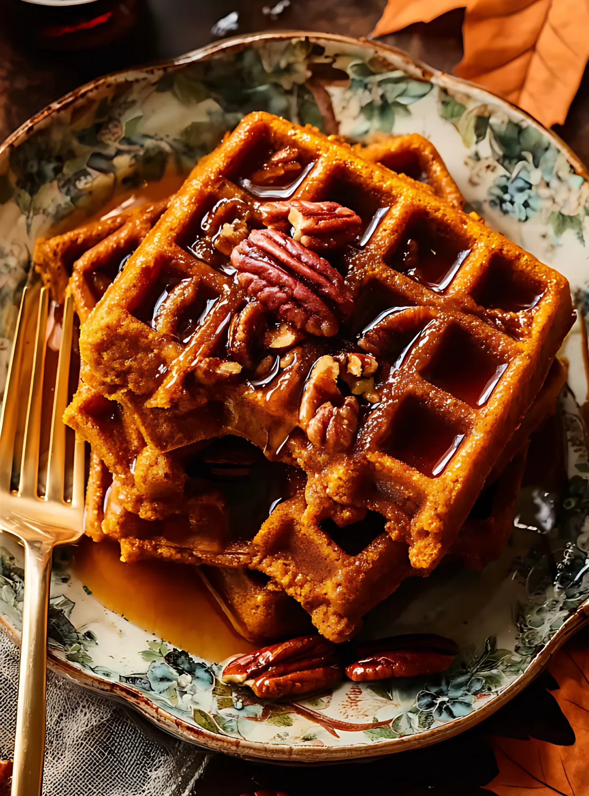Pumpkin Spice Waffles Recipe (Ready In 40 Minutes!) Easy Recipes(01)