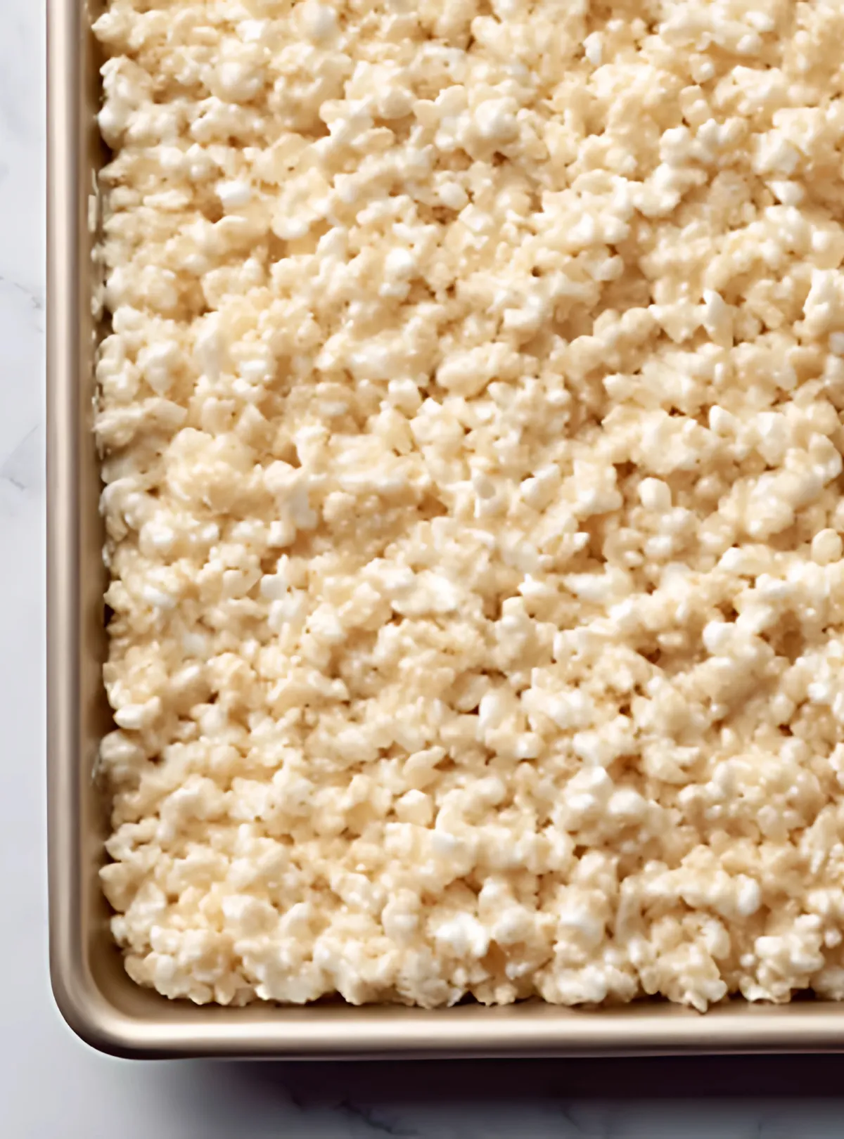 Rice krispies in pan