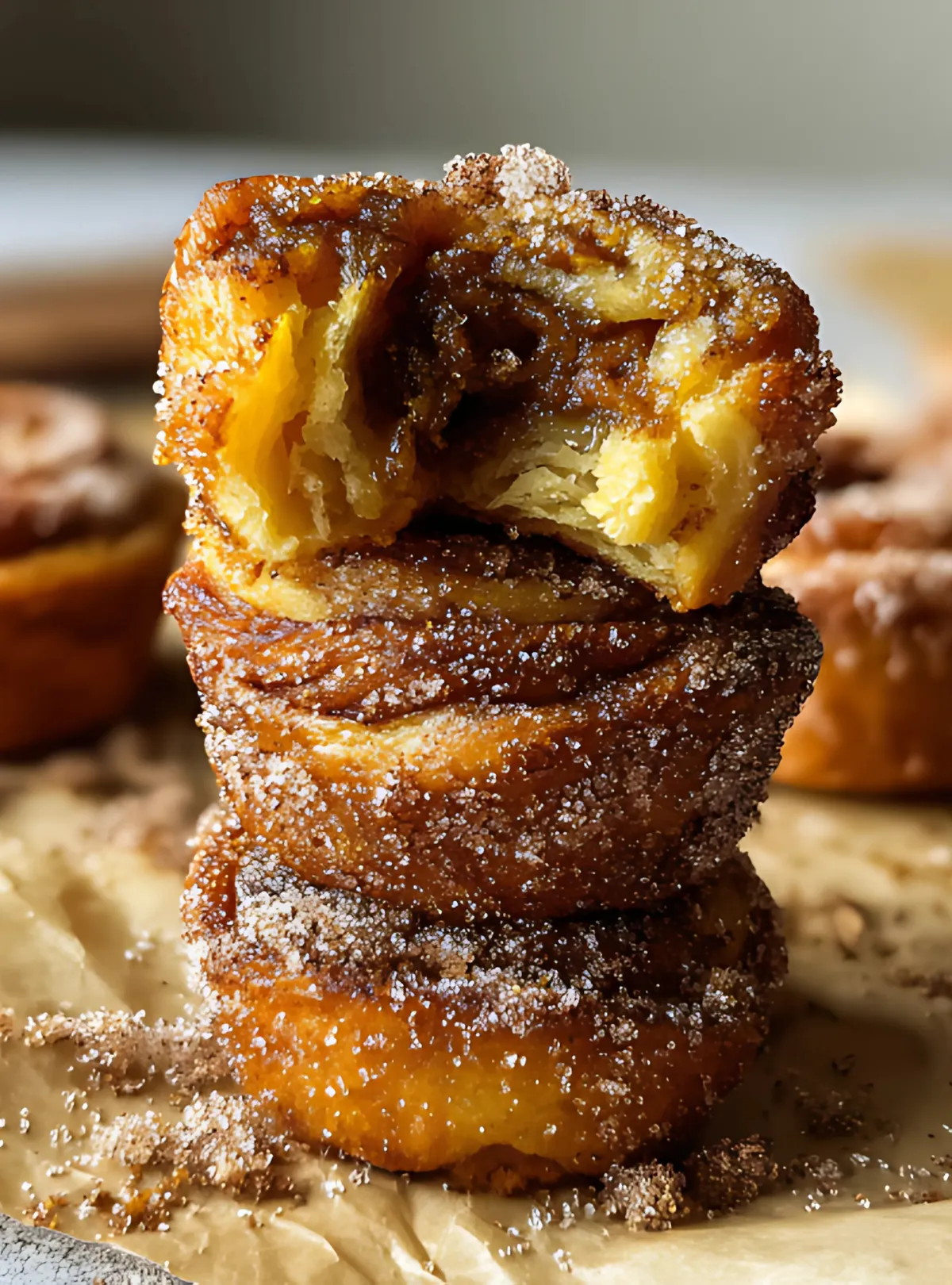 Stacked bite cruffins