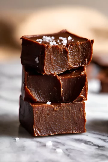 Stacked fudge squares