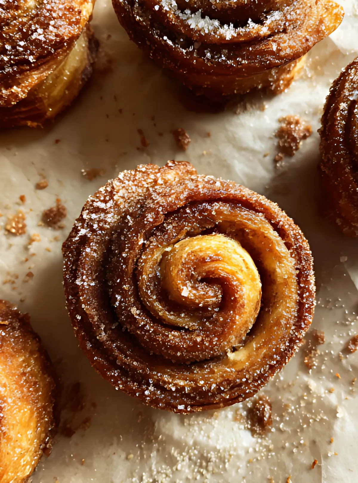 Sugar coated cruffin