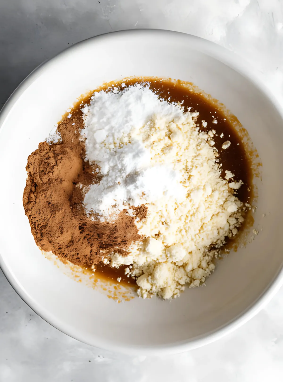 almond flour and spices in mixing bowl