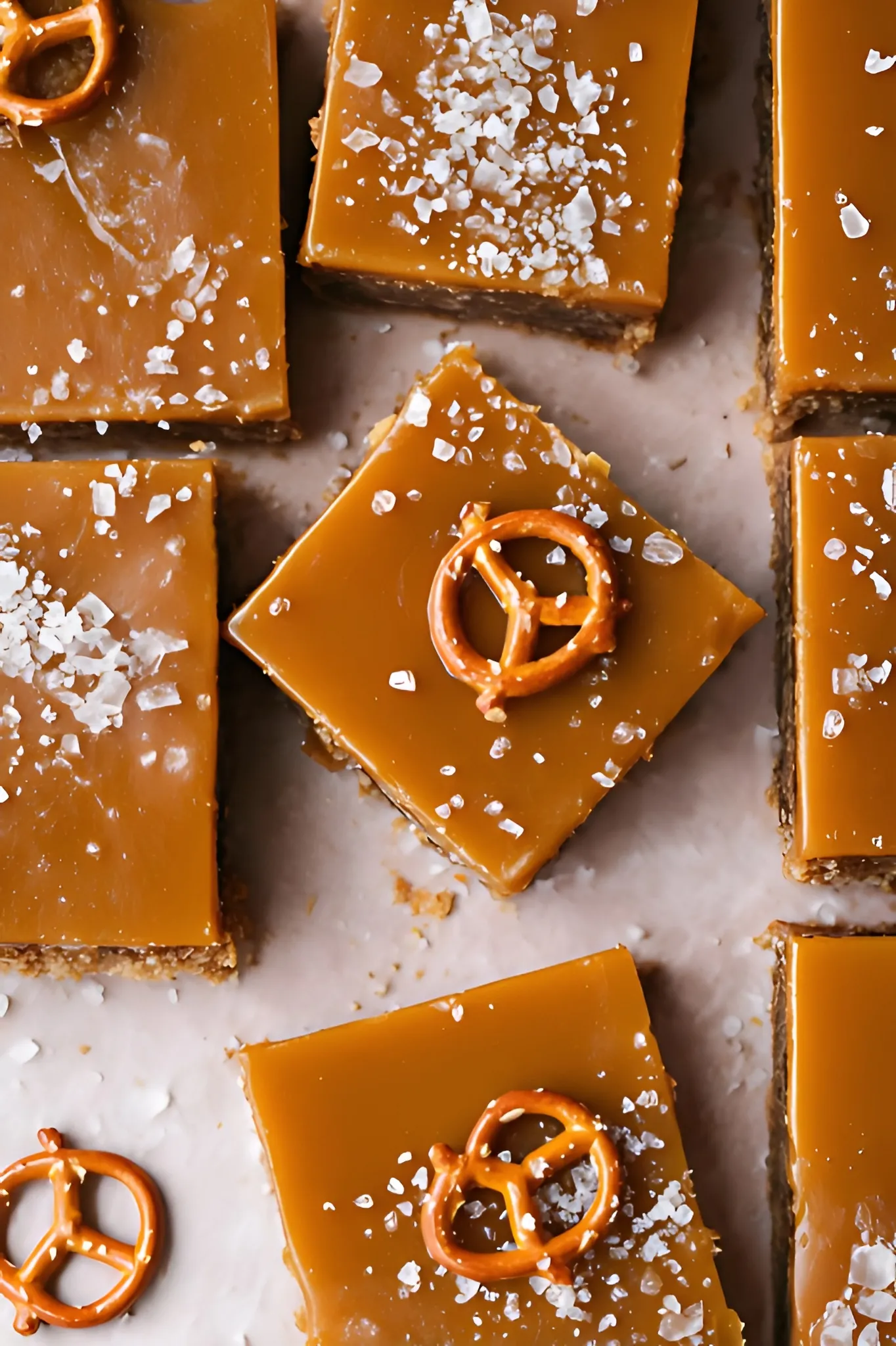 caramel pumpkin bars top
