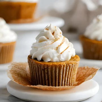 cupcake with cream swirl