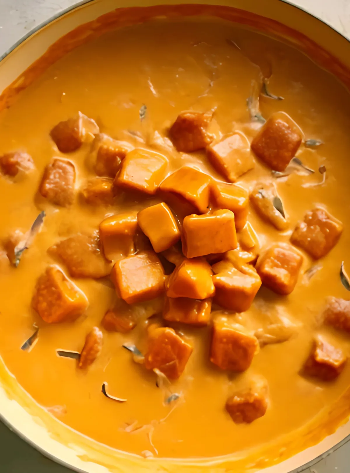 gnocchi added to sauce