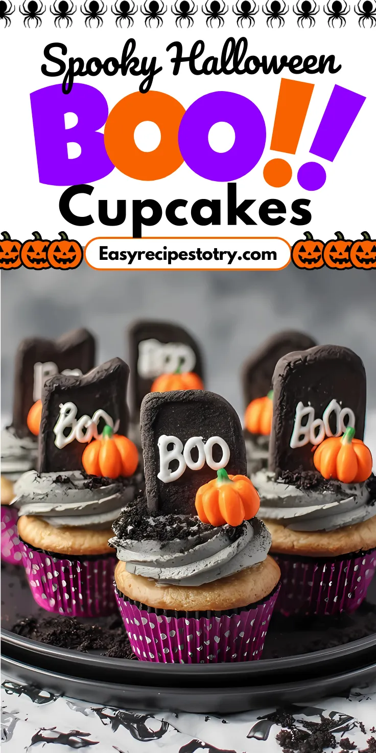 halloween boo cupcakes