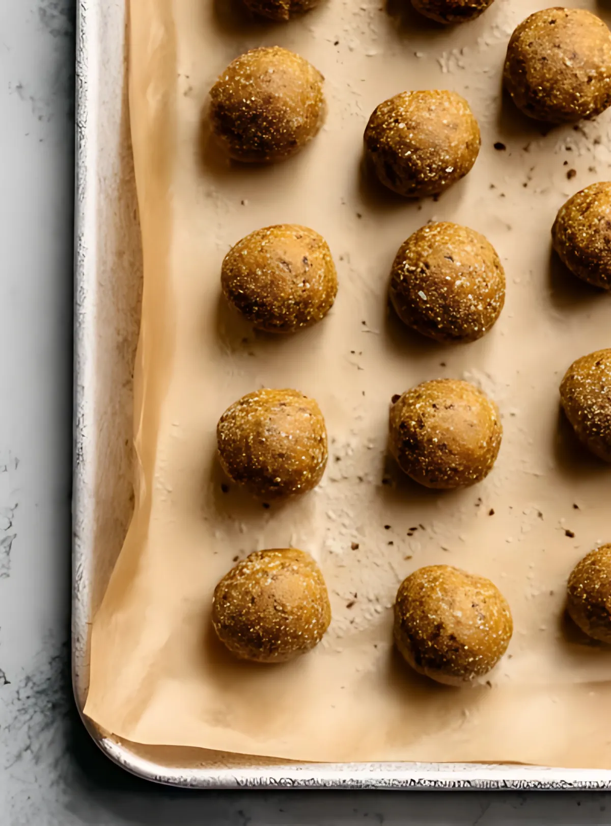 pumpkin truffle balls tray