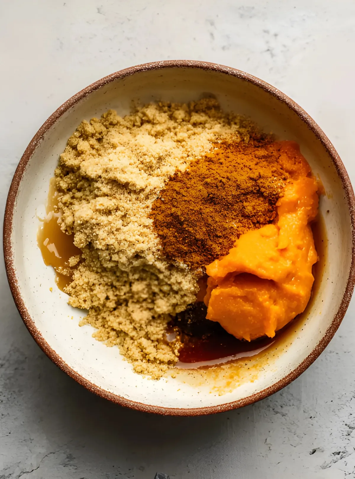 pumpkin truffle ingredients bowl