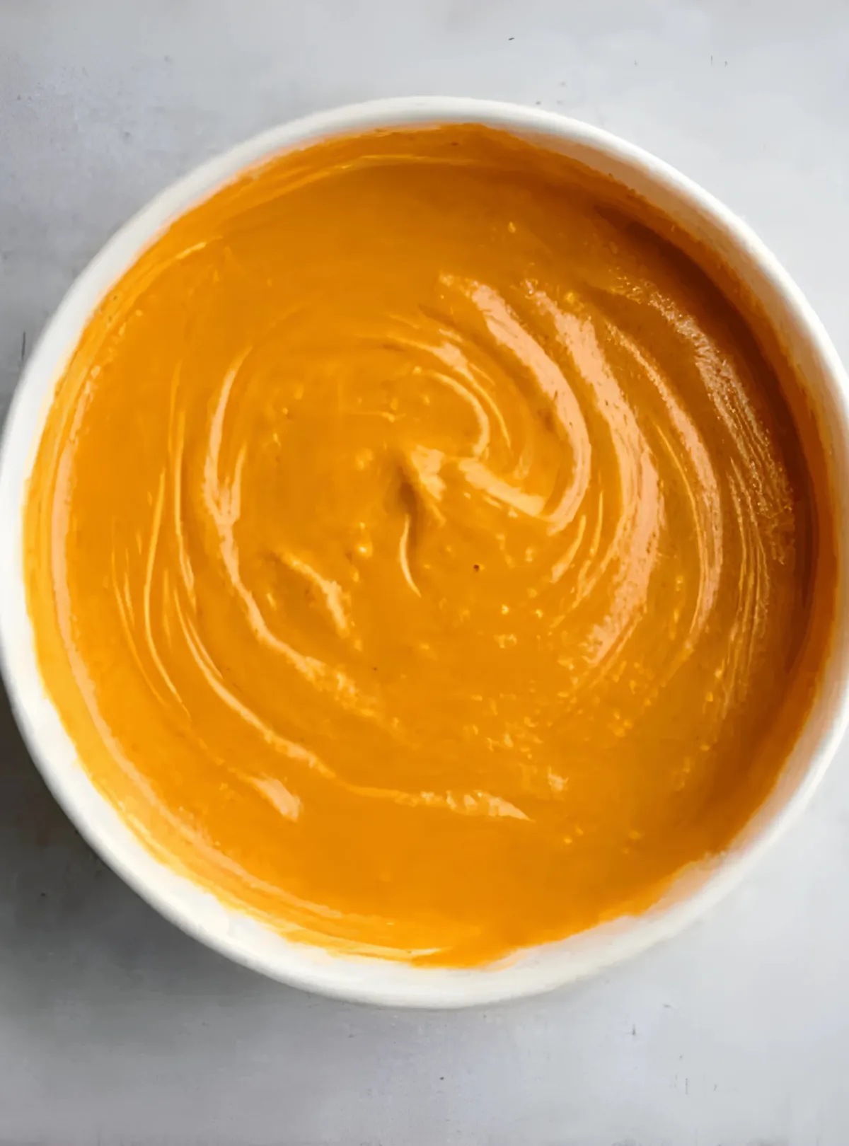 smooth pumpkin batter bowl