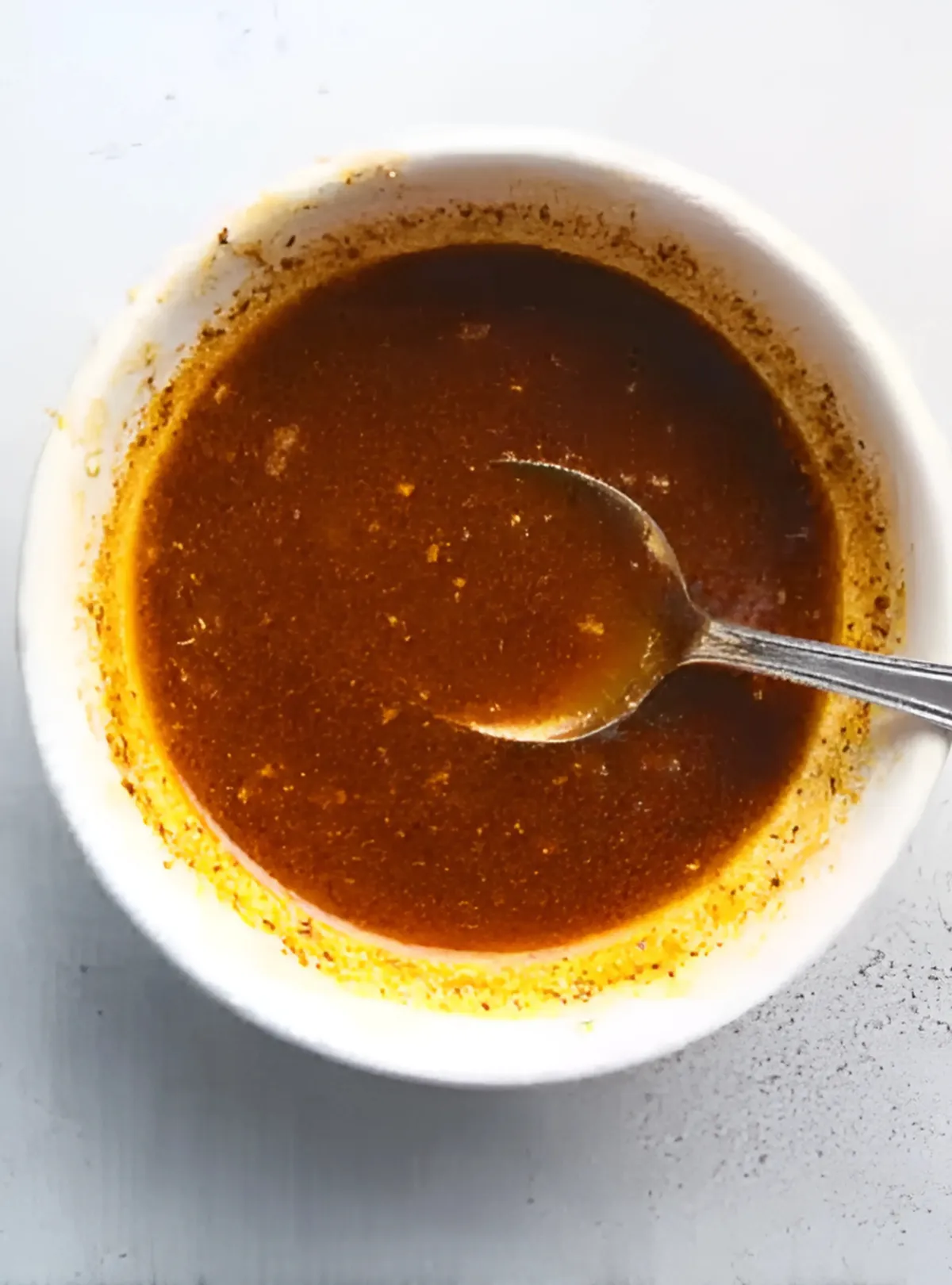 spice marinade bowl spoon
