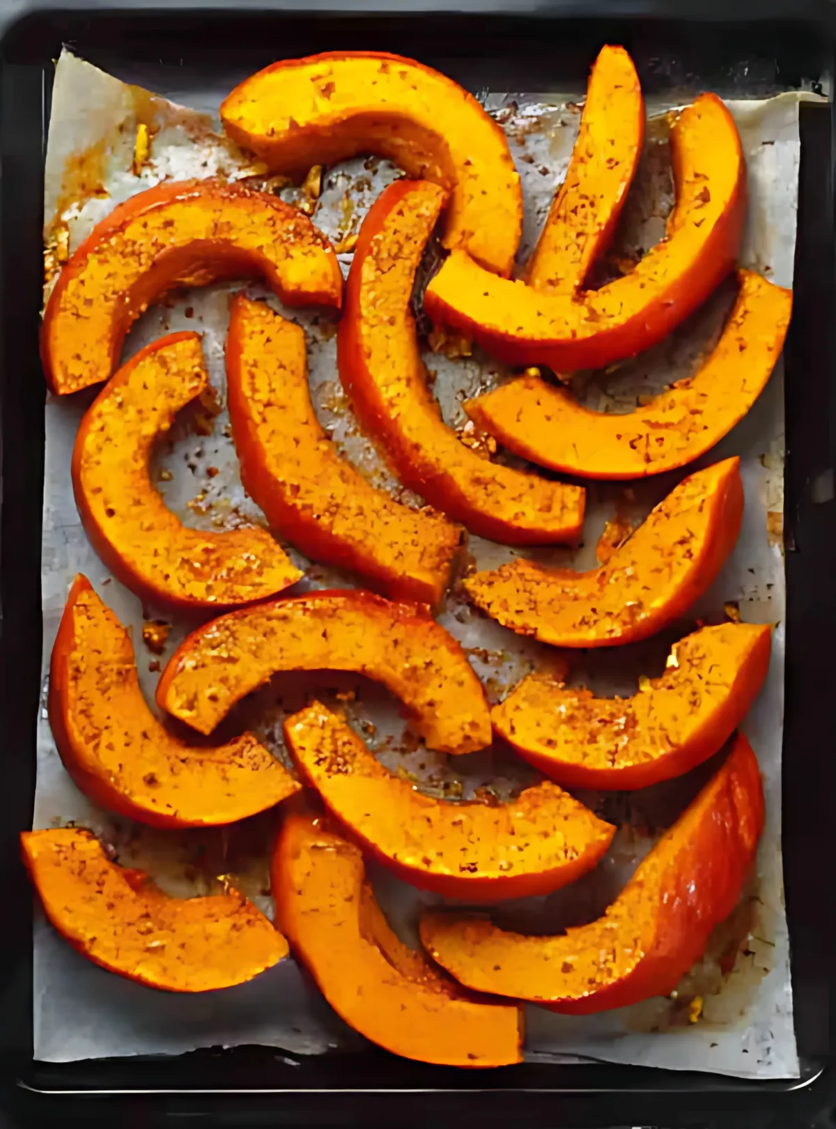 spiced pumpkin wedges tray