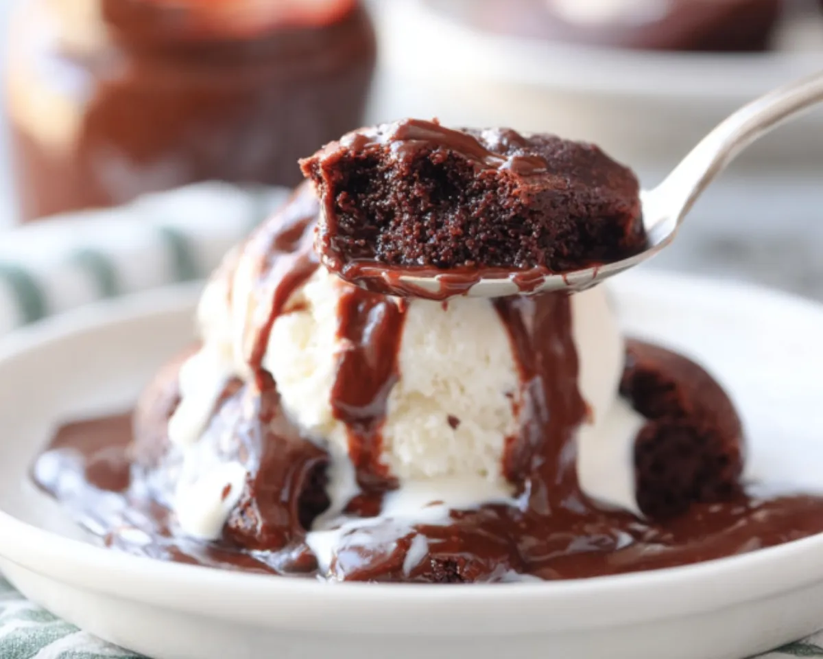 spoonful over ice cream