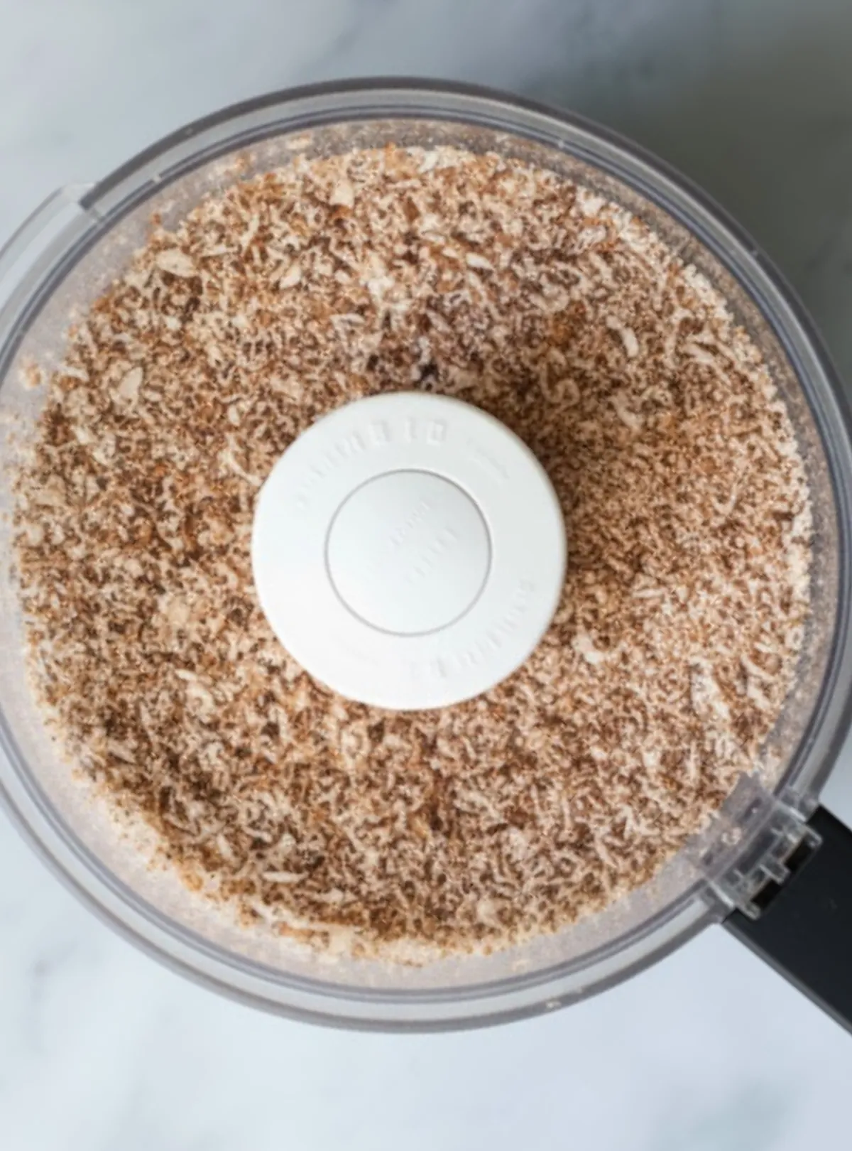 Breadcrumbs in food processor