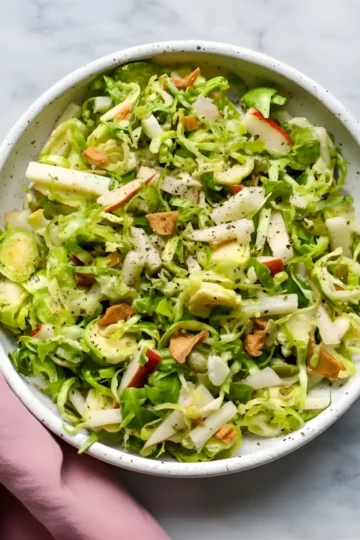 Brussels sprouts salad bowl
