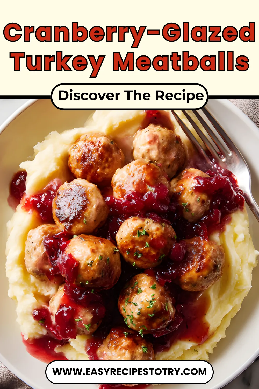 Cranberry-Glazed Turkey Meatballs recipe