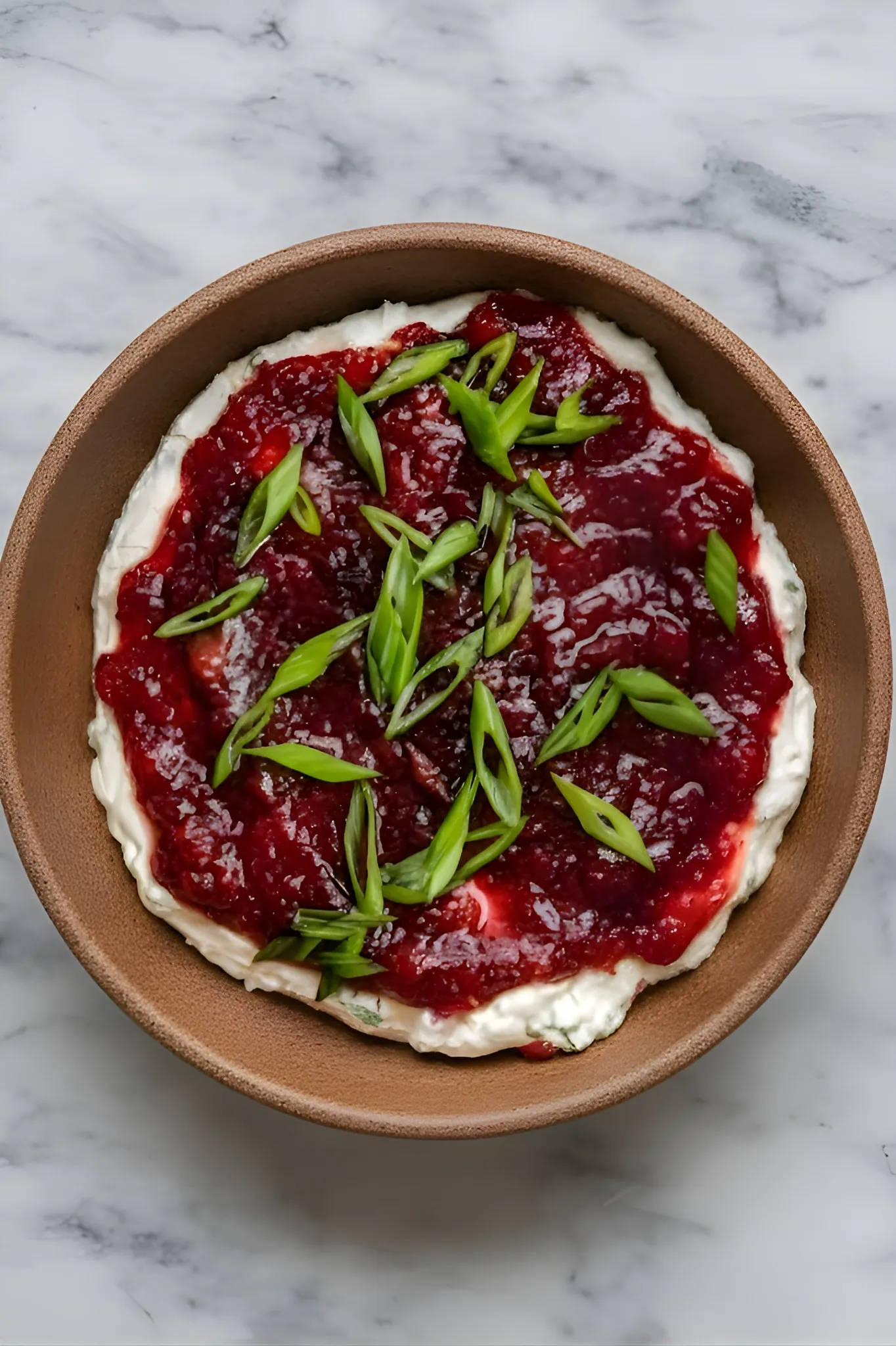 Cranberry cream cheese dip
