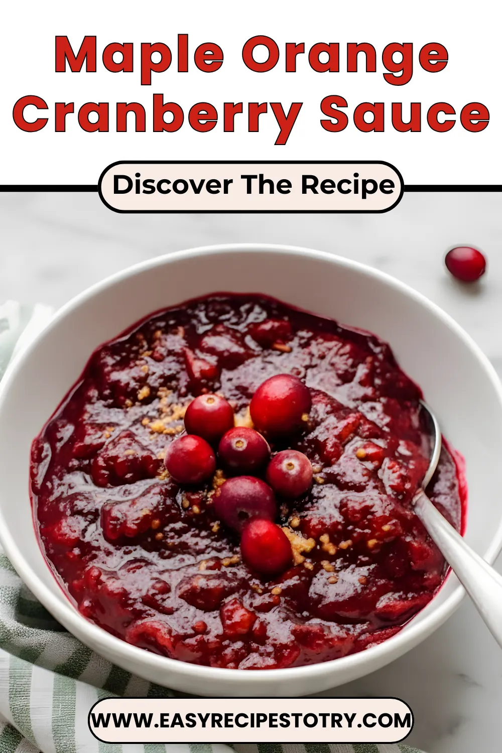 Maple Orange Cranberry Sauce recipe