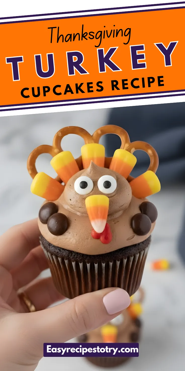 Turkey Cupcakes Recipe - Easy Recipes Turkey Cupcakes Recipe - Easy Recipes