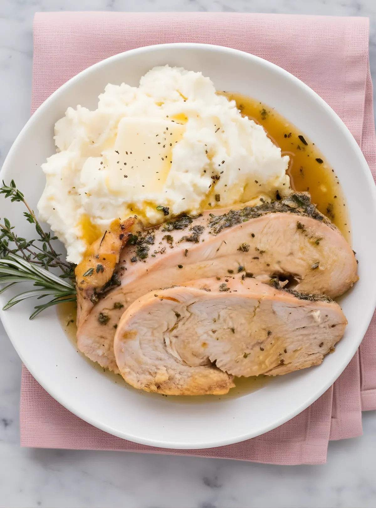 Turkey and mashed potatoes