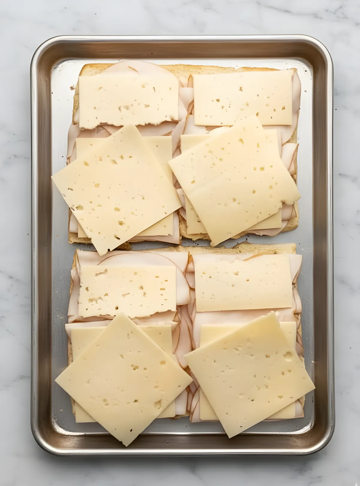 Turkey cheese layers