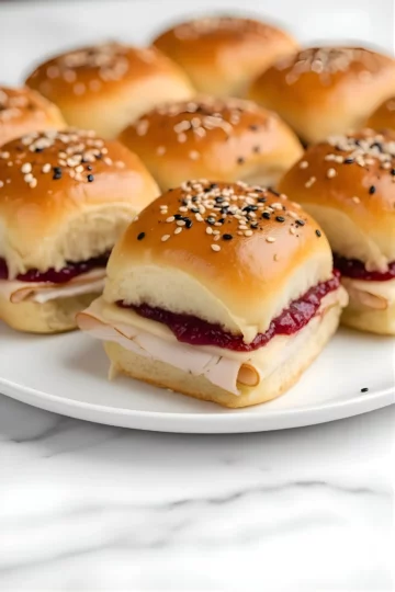 Turkey cranberry sliders