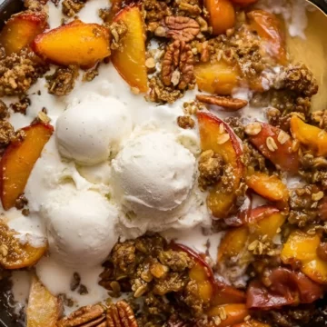 baked peach crisp