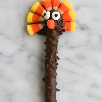 chocolate turkey pretzel