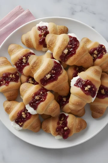 cranberry cream Crescent Bites