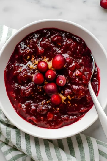 cranberry sauce bowl