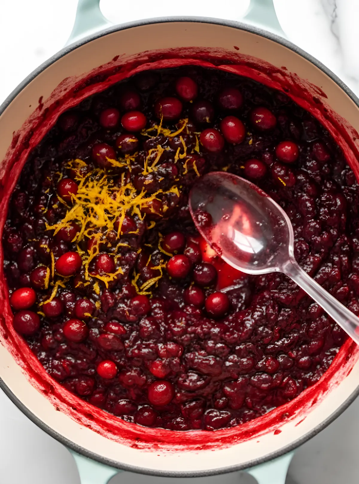 cranberry sauce cooking