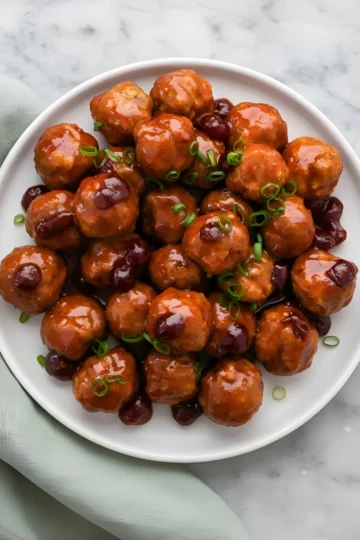 cranberry turkey meatballs