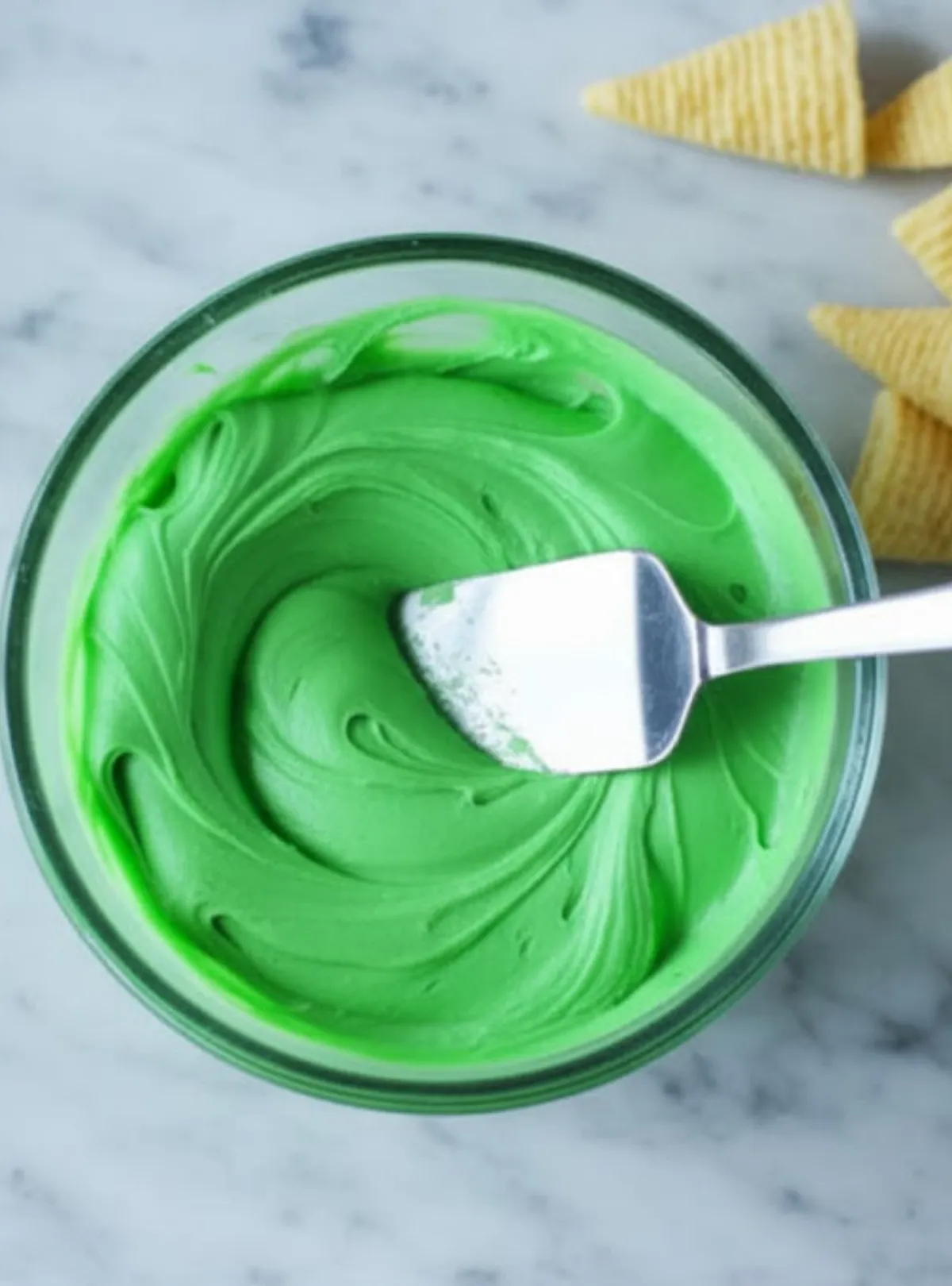 green frosting bowl mix